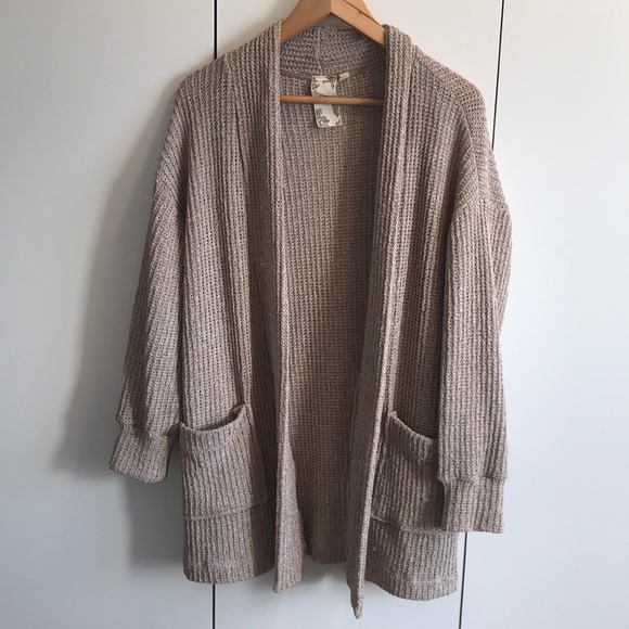 Blu Pepper Sweaters - Loose Open Cardigan